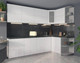 Миниатюра изображения товара Кухонный гарнитур Интерлиния Мила Матте 1.5x2.6 А правая (белый/белый/кастилло темный)