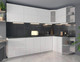 Миниатюра изображения товара Кухонный гарнитур Интерлиния Мила Матте 1.5x2.7 А правая (белый/белый/кастилло тёмный))