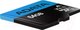Миниатюра изображения товара Карта памяти A-data Premier microSDXC 64GB + адаптер (AUSDX64GUICL10A1-RA1)