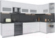 Миниатюра изображения товара Кухонный гарнитур Интерлиния Мила Матте 1.5x3.4 Б правая (белый/белый/кастилло темный)