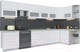 Миниатюра изображения товара Кухонный гарнитур Интерлиния Мила Матте 1.5x3.8 Б правая (белый/белый/опал светлый)