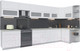 Миниатюра изображения товара Кухонный гарнитур Интерлиния Мила Матте 1.5x4.0 Б правая (белый/белый/опал светлый)