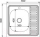 Миниатюра изображения товара Мойка кухонная Mixline 527969