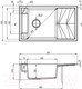 Миниатюра изображения товара Мойка кухонная Deante Magnetic ZRM N113