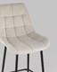 Миниатюра изображения товара Стул барный Stool Group Флекс / AV 405-N02-08(PP) (велюр бежевый)