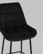 Миниатюра изображения товара Стул барный Stool Group Флекс / AV 405-N28-08(PP) (велюр черный)