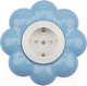 Миниатюра изображения товара Розетка Kranz Happy Цветок KR-78-0628 (белый/голубой)