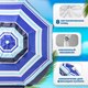 Миниатюра изображения товара Зонт пляжный Sundays HYB1818 (синие полосы)