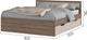 Миниатюра изображения товара Двуспальная кровать Стендмебель Гармония КР-604 160x200 (ясень шимо светлый/ясень шимо темный)