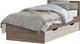 Миниатюра изображения товара Односпальная кровать Стендмебель Гармония КР-608 90x200 (ясень шимо светлый/ясень шимо темный)