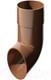 Миниатюра изображения товара Слив трубы водосточной Технониколь ПВХ 683369 (темно-коричневый)