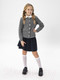 Миниатюра изображения товара Кофта детская Amarobaby Pure Love School / AB-OD21-PLS2002/11-128 (серый, р. 128)