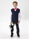 Миниатюра изображения товара Жилет детский Amarobaby Pure Love School / AB-OD21-PLS1001/20-128 (синий, р. 128)