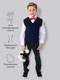 Миниатюра изображения товара Жилет детский Amarobaby Pure Love School / AB-OD21-PLS1001/20-128 (синий, р. 128)