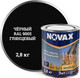Миниатюра изображения товара Грунт-эмаль Novax По ржавчине 3 в 1 RAL 9005 (2.8кг, черный глянцевый)