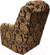 Миниатюра изображения товара Кресло мягкое Асмана Дачник-1 (велюр вензель)