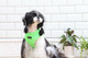 Миниатюра изображения товара Шлея-жилетка для животных Puppia Neon Soft / PAPA-AC1325-GR-L (салатовый)