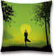 Миниатюра изображения товара Наволочка декоративная JoyArty Йога на рассвете / sl_14806
