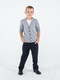Миниатюра изображения товара Кардиган детский Amarobaby Pure Love School / AB-OD21-PLS1901/11-128 (серый, р. 128)