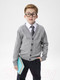 Миниатюра изображения товара Кардиган детский Amarobaby Pure Love School / AB-OD21-PLS1901/11-128 (серый, р. 128)