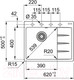 Миниатюра изображения товара Мойка кухонная Franke 611/211-62 TL (114.0639.711)