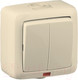 Миниатюра изображения товара Выключатель Hegel Alfa ВА10-252-01 (слоновая кость)