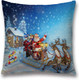 Миниатюра изображения товара Наволочка декоративная JoyArty Санта везет подарки / sl_19396