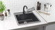 Миниатюра изображения товара Мойка кухонная Ulgran U-406 (344 ультра-черный)
