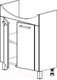 Миниатюра изображения товара Тумба под умывальник СанитаМебель Джаст 62.700