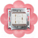 Миниатюра изображения товара Выключатель Kranz Happy Цветок KR-78-0624 (белый/розовый)
