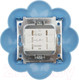 Миниатюра изображения товара Выключатель Kranz Happy Цветок KR-78-0626 (белый/голубой)