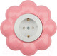 Миниатюра изображения товара Розетка Kranz Happy Цветок KR-78-0625 (белый/розовый)