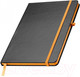 Миниатюра изображения товара Блокнот Easy Gifts Cuxhaven / 037910 (80л, черный/оранжевый)