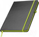 Миниатюра изображения товара Блокнот Easy Gifts Cuxhaven / 037929 (80л, черный/светло-зеленый)