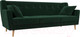 Миниатюра изображения товара Диван Лига Диванов Брайтон 291 3-х местный / 109151 (велюр, зеленый)
