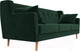 Миниатюра изображения товара Диван Лига Диванов Брайтон 291 3-х местный / 109151 (велюр, зеленый)