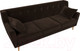 Миниатюра изображения товара Диван Лига Диванов Брайтон 291 3-х местный / 109160 (микровельвет, коричневый)