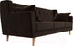 Миниатюра изображения товара Диван Лига Диванов Брайтон 291 3-х местный / 109160 (микровельвет, коричневый)