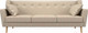 Миниатюра изображения товара Диван Лига Диванов Брайтон 291 3-х местный / 109167 (экокожа, бежевый)