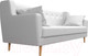 Миниатюра изображения товара Диван Лига Диванов Брайтон 291 3-х местный / 109168 (экокожа, белый)
