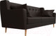 Миниатюра изображения товара Диван Лига Диванов Брайтон 291 3-х местный / 109169 (экокожа, коричневый)