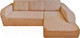 Миниатюра изображения товара Чехол на угловой диван Софатэкс ПО-3 без оборки правый / 01210 (песок)