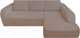 Миниатюра изображения товара Чехол на угловой диван Софатэкс ПО-3 без оборки правый / 00859 (капучино)