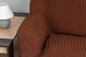 Миниатюра изображения товара Чехол на угловой диван Софатэкс ПО-3 без оборки правый / 01027 (шоколад)
