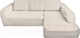 Миниатюра изображения товара Чехол на угловой диван Софатэкс ПО-3 без оборки правый / 01296 (молочный)