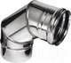 Миниатюра изображения товара Поворот дымохода Ferrum Ф130 / f2406 (угол 90°, 430/0.5мм)