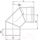 Миниатюра изображения товара Поворот для труб Ferrum Ф120 / f2419 (угол 90°, 430/0.8мм)