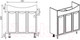 Миниатюра изображения товара Тумба под умывальник Viant Лима Erica 80 / VLIM80ER-T3ST