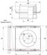 Миниатюра изображения товара Площадка монтажная для дымохода Ferrum 430+нерж./1.5 Ф120x200 / f3204