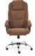 Миниатюра изображения товара Кресло офисное Tetchair Bergamo флок (хром/коричневый 6)